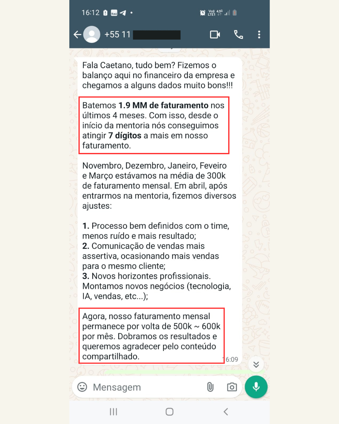 Depoimento cliente FSS