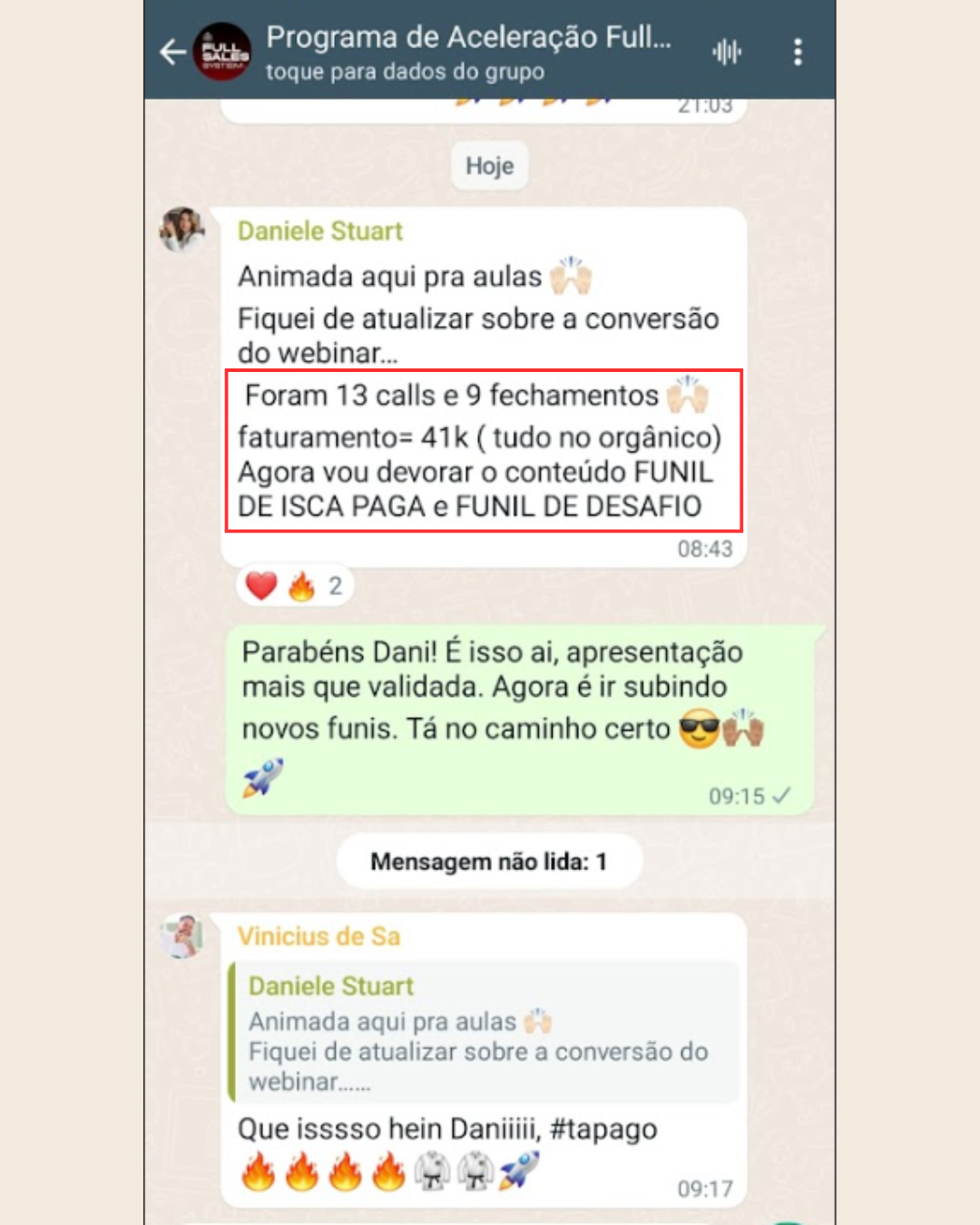 Depoimento Daniele Stuart