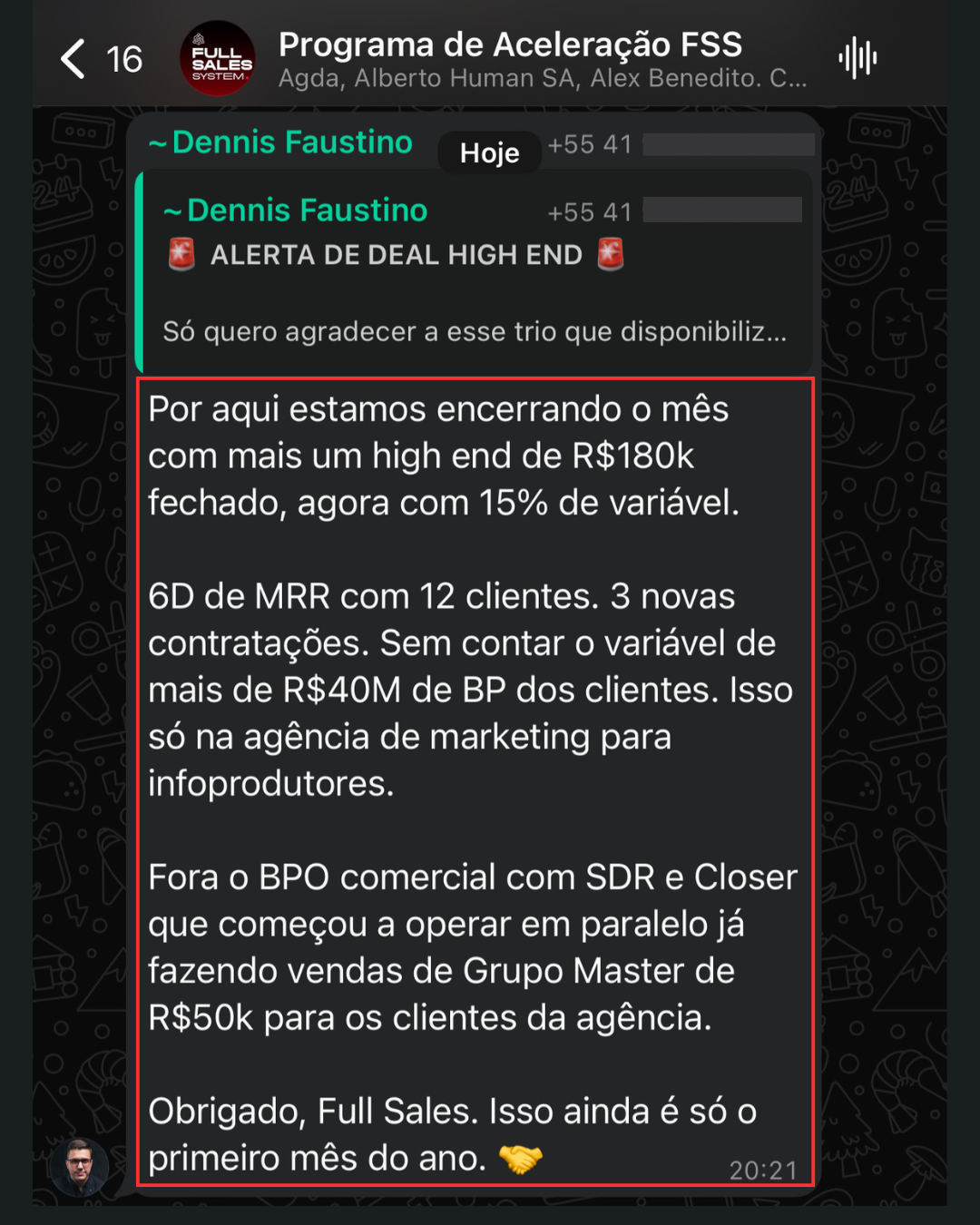 Depoimento Dennis Faustino